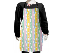 Pastel Colored Stripes Kids Apron