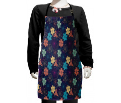 Exotic Hibiscus Design Kids Apron