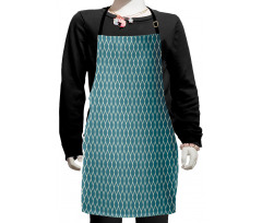 Wavy Lines Tile Kids Apron