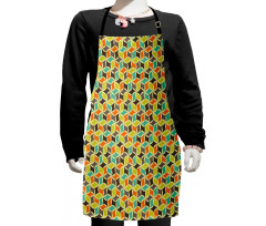 Hipster Geometric Tile Kids Apron