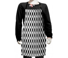 Abstract Black Dots Kids Apron