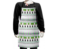 Tribal Triangle Design Kids Apron