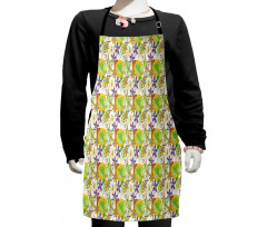 Doodle Style Swirls Kids Apron