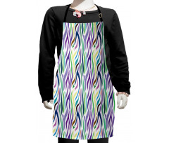 Oriental Leopard Motif Kids Apron