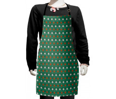 Ornate Spring Scene Kids Apron