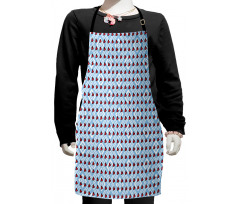 Bohemian Heart Shapes Kids Apron