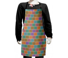 Vintage Brick Wall Kids Apron