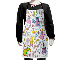 Girls Fairytale Theme Kids Apron