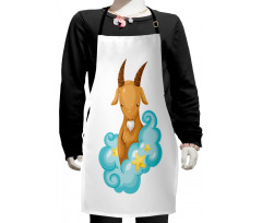 Cartoon Goat Kids Apron