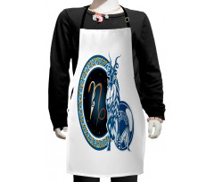 Abstract Sign Kids Apron