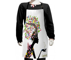 Floral Woman Kids Apron