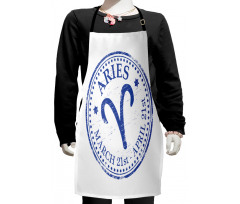 Vintage Stamp Sign Kids Apron