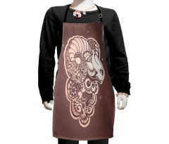 Ram Portrait Stars Kids Apron