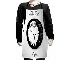 Funny Ram in a Dot Kids Apron