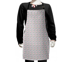 Sketchy Rhombus Cells Kids Apron