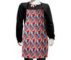 Abstract Unusual Waves Kids Apron