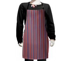 Vertical Barcode Lines Kids Apron