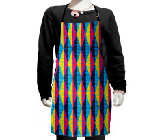 Sixties Triangle Motifs Kids Apron