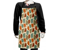 Art Nouveau Winter Cherry Kids Apron