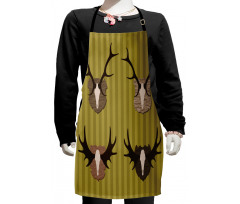 Deer Mous Horns Trophy Kids Apron