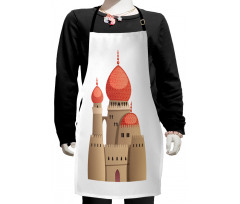 Fantasy Castle Cartoon Kids Apron