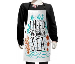 Inspirational Words Art Kids Apron