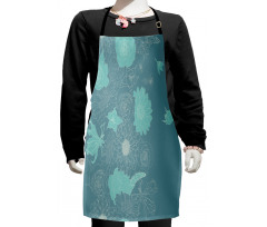 Exotic Blossoms Kids Apron