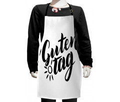 Hand Lettering Guten Tag Kids Apron