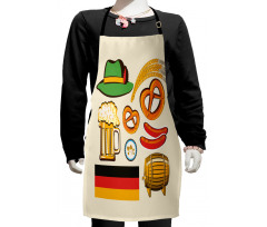 Wheat Beer Pretzels Kids Apron