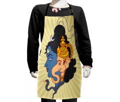 South Asian Figures Kids Apron