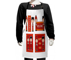 Greeting Kids Kids Apron