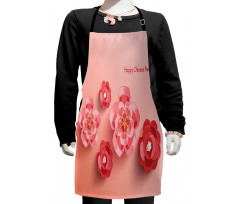 Pink Blossoms Kids Apron