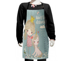 Princess Girl Unicorn Kids Apron