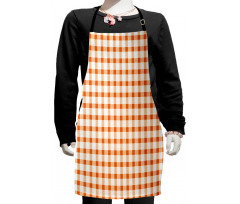 Plaid Motif Kids Apron