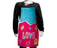 Romantic Cartoon Elements Kids Apron