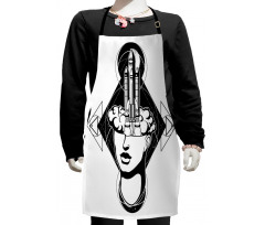 Woman Rocket Kids Apron