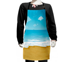 Sandy Beach Ocean Kids Apron