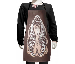 Tribal Woman Art Kids Apron