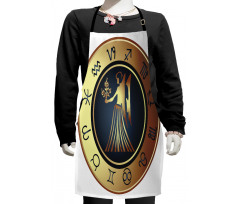 Signs Circle Woman Kids Apron