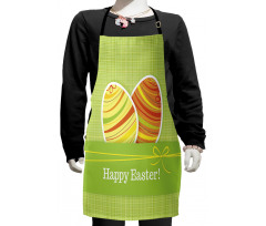 Striped Eggs Kids Apron