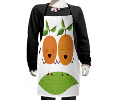 Cartoon Fruit Kids Apron