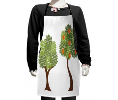 Trees with Leaves Kids Apron