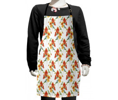 Nasturtium Flowers Kids Apron