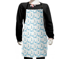 Cartoon Bunny and Carrot Kids Apron