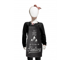 Words and Mountains Kids Apron