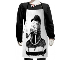 Hipster Walrus Kids Apron