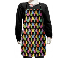 Colorful Cartoon Dogs Kids Apron