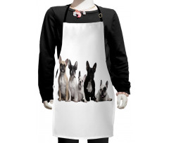 Young Doggies Photo Kids Apron