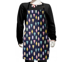 Gemstones Pattern Kids Apron