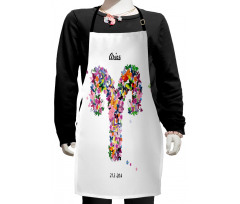 Lively Butterfly Flora Kids Apron